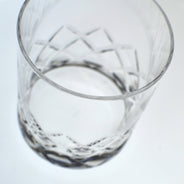 Hard Strong Diamond Cut XL Rocks Glass (6-Pack)