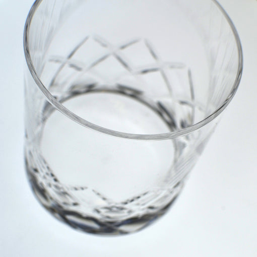 Hard Strong Diamond Cut XL Rocks Glass (6-Pack)