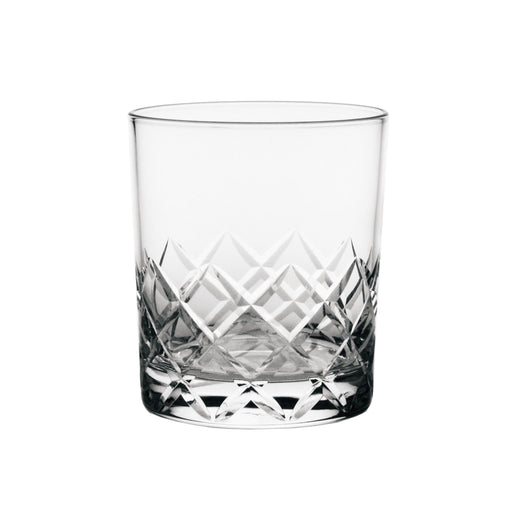 Hard Strong Diamond Cut XL Rocks Glass (6-Pack)