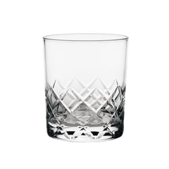 Hard Strong Diamond Cut XL Rocks Glass (6-Pack)