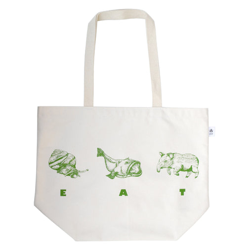 Wormfun EAT Tote for Umami Mart 100% Cotton Bag
