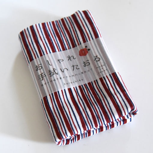 Red Stripes Terry Tenugui
