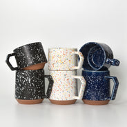 Splash Black White Chips Mug
