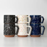 Splash Black White Chips Mug