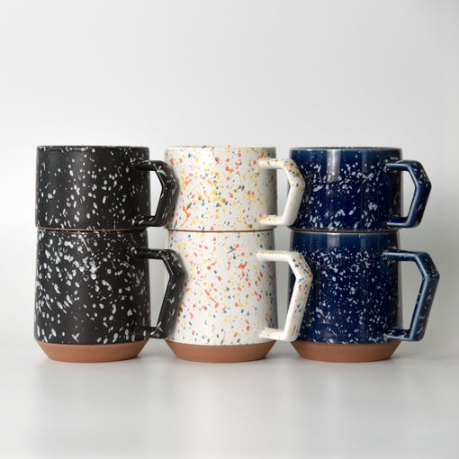 Splash Black White Chips Mug